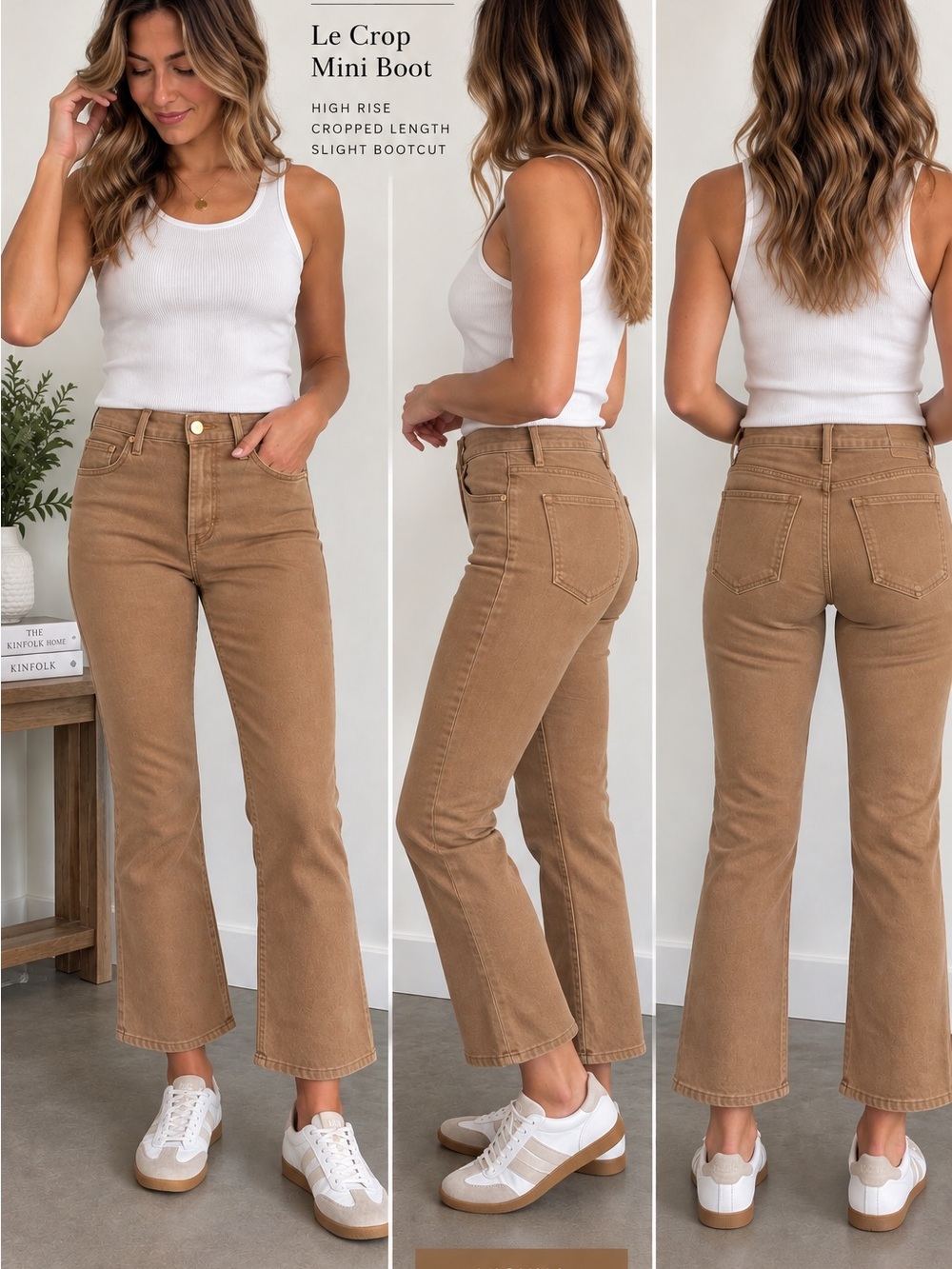 FRAME Le crop mini boot jeans